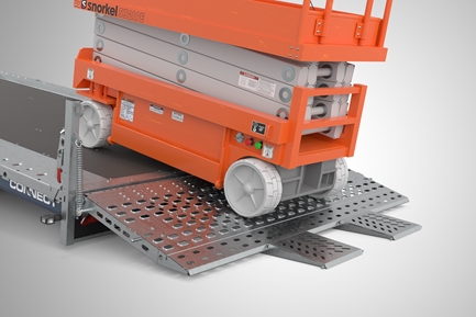 Twee oprijplaten