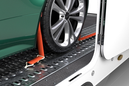 Tie-down wheel 'sleeve' straps