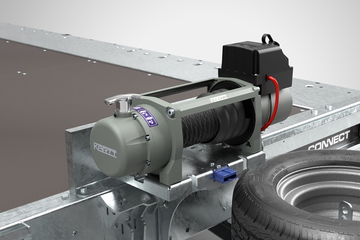Elektrische lier (Kartt 4.300 kg).   4 300 kg)