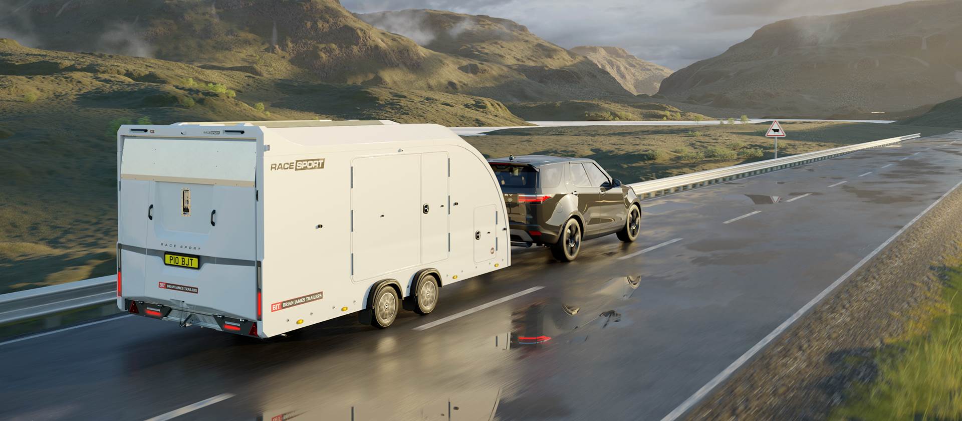 Race Sport Zárt Autószállító Tréler